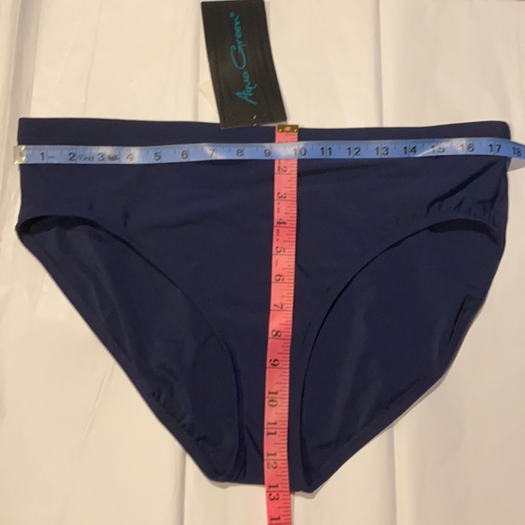 Women's Swim Brief Bikini Bottom - Navy Blue - Picture 2 of 7